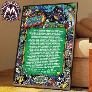 Vans Warped Tour 2026 Washington DC Poster Lineup For June 13 And 14 2026 Home Decor Poster Canvas