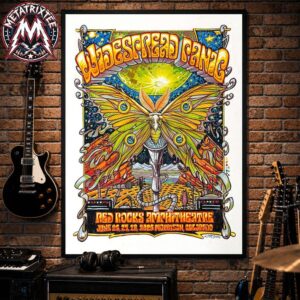 Widespread Panic Morrison Colorado 2026 Poster By AJ Masthay On June 26–28 2026 At Red Rocks Amphitheatre Poster Canvas