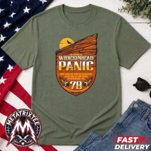 Widespread Panic Morrison Colorado 2026 Tee By Jason Clements At Red Rocks Amphitheatre On June 26th 27th And 28th 2026 Green T-Shirt