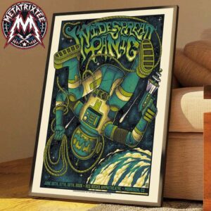 Widespread Panic Tonight Poster For Morrison CO Art By James Mazza At Red Rocks Amphitheatre On June 26–28 2026 Poster Canvas