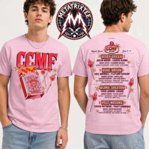 Wild at Heart Tee CCMF26 Carolina Country Music Fest 2026 For June 4–7 2026 In Myrtle Beach SC Two Sided Pink T-Shirt
