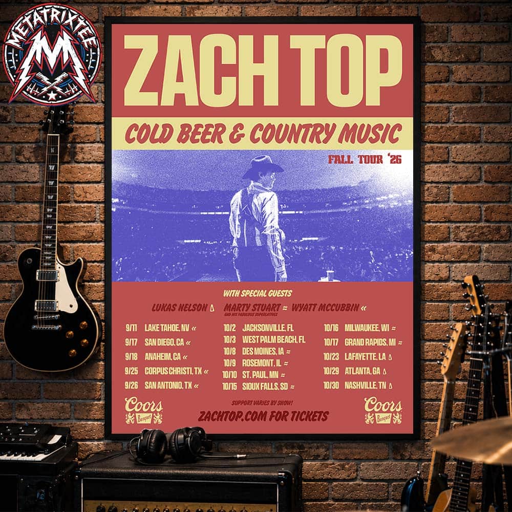 Zach Top Cold Beer And Country Music Fall Tour 2026 Cities List For September 11 To October 30 Premium Poster Canvas Zach Top Cold Beer And Country Music Fall Tour 2026 Cities List For September 11 To October 30 Premium Poster Canvas