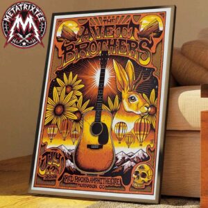 2026 Red Rocks Amphitheatre The Avett Brothers Poster Concert Night 3 In Colorado On July 12 2026 Durable Poster Canvas