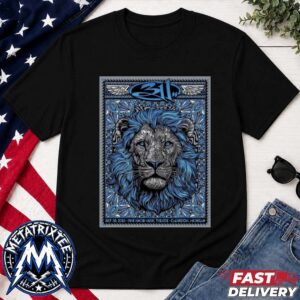 311 Poster For North American So Glad You Made It Tour 2026 At Pine Knob Music Theatre In Clarkston Michigan On July 30 Black T-Shirt