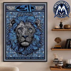 311 Poster For North American So Glad You Made It Tour 2026 At Pine Knob Music Theatre In Clarkston Michigan On July 30 Premium Poster Canvas
