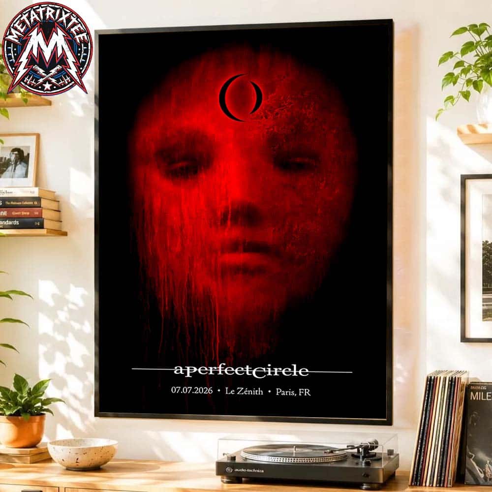A Perfect Circle Paris France Tonight Poster For July 7 2026 At Le Zenith Art By Hannah Vandermolen Poster Canvas A Perfect Circle Paris France Tonight Poster For July 7 2026 At Le Zenith Art By Hannah Vandermolen Poster Canvas