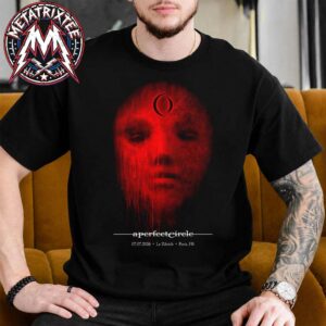 A Perfect Circle Paris France Tonight Poster For July 7 2026 At Le Zenith Art By Hannah Vandermolen Unisex T-Shirt