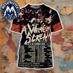A Wilhelm Scream Europe UK Summer Tour 2026 Cities List Start July 25 In Hunxe DE To October 23 In Bristol UK 2026 All Over Print Shirt