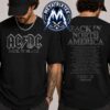 ACDC Angus And Brian Tee For PWR UP North America Tour Cities List 2026 Black T-Shirt ACDC Angus And Brian Tee For PWR UP North America Tour Cities List 2026 Black T-Shirt