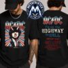 ACDC Back in Black Tee PWR UP North America 2026 Tour Short T-Shirt ACDC Back in Black Tee PWR UP North America 2026 Tour Short T-Shirt