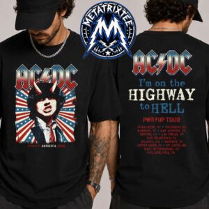 ACDC Highway To Hell USA Tee For PWR UP North America 2026 Tour Black T-Shirt