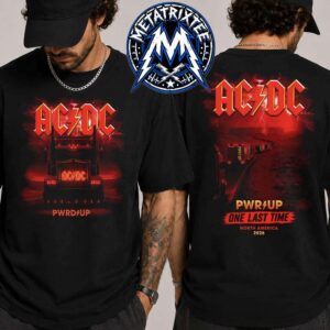 ACDC One Last Time Tee For Power Up North America Tour 2026 Black T-Shirt