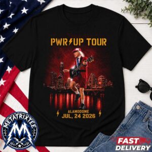 ACDC Poster Show For Power Up Tour At The Alamodome In San Antonio TX On July 24 2026 Short T-Shirt
