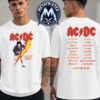 ACDC One Last Time Tee For Power Up North America Tour 2026 Black T-Shirt ACDC One Last Time Tee For Power Up North America Tour 2026 Black T-Shirt