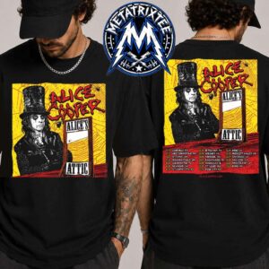 Alice Cooper Alice’s Attic Fall Tour 2026 Dates List Start September 17 to Nonember 21 2026 Two Sided Print T-Shirt