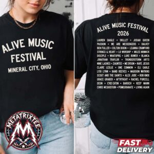 Alive Music Festival 2026 Classic Tee For Mineral City Ohio On July 16–18 2026 At Atwood Lake Park Vintage T-Shirt