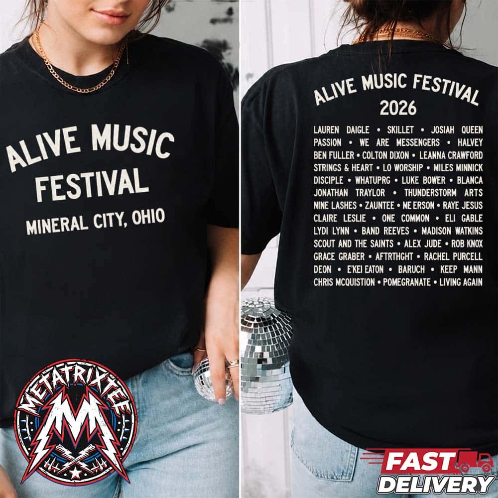 Alive Music Festival 2026 Classic Tee For Mineral City Ohio On July 16–18 2026 At Atwood Lake Park Vintage T-Shirt Alive Music Festival 2026 Classic Tee For Mineral City Ohio On July 16–18 2026 At Atwood Lake Park Vintage T-Shirt
