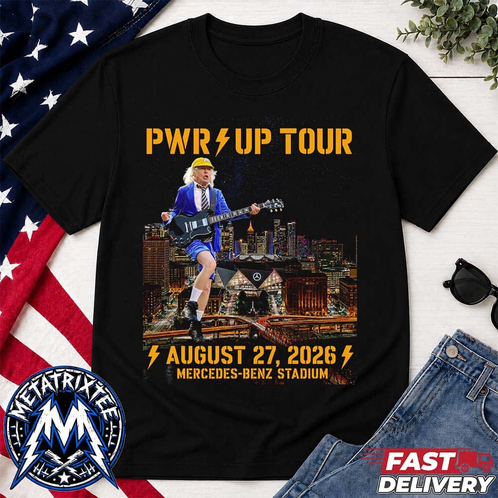At Mercedes-Benz Stadium Atlanta GA ACDC PWR UP Tour Poster Show On August 27 2026 Short T-Shirt At Mercedes-Benz Stadium Atlanta GA ACDC PWR UP Tour Poster Show On August 27 2026 Short T-Shirt