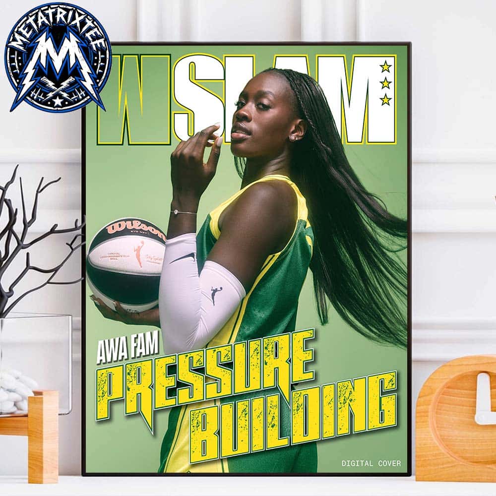 Awa Fam Team Seattle Storm WNBA Pressure Building WSLAM Digital Cover Gallery-Style Poster Canvas Awa Fam Team Seattle Storm WNBA Pressure Building WSLAM Digital Cover Gallery-Style Poster Canvas