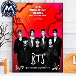 BTS FIFA World Cup 2026 Final Halftime Show On July 19 At New York New Jersey Stadium High-Quality Poster Canvas