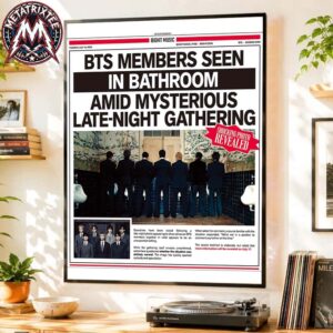 BTS Members Seen In Bathroom Amid Mysterious NORMAL Late-Night Gathering 2026 Gallery-Style Poster Canvas