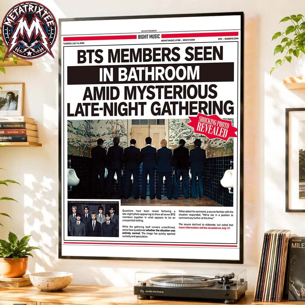 BTS Members Seen In Bathroom Amid Mysterious NORMAL Late-Night Gathering 2026 Gallery-Style Poster Canvas BTS Members Seen In Bathroom Amid Mysterious NORMAL Late-Night Gathering 2026 Gallery-Style Poster Canvas