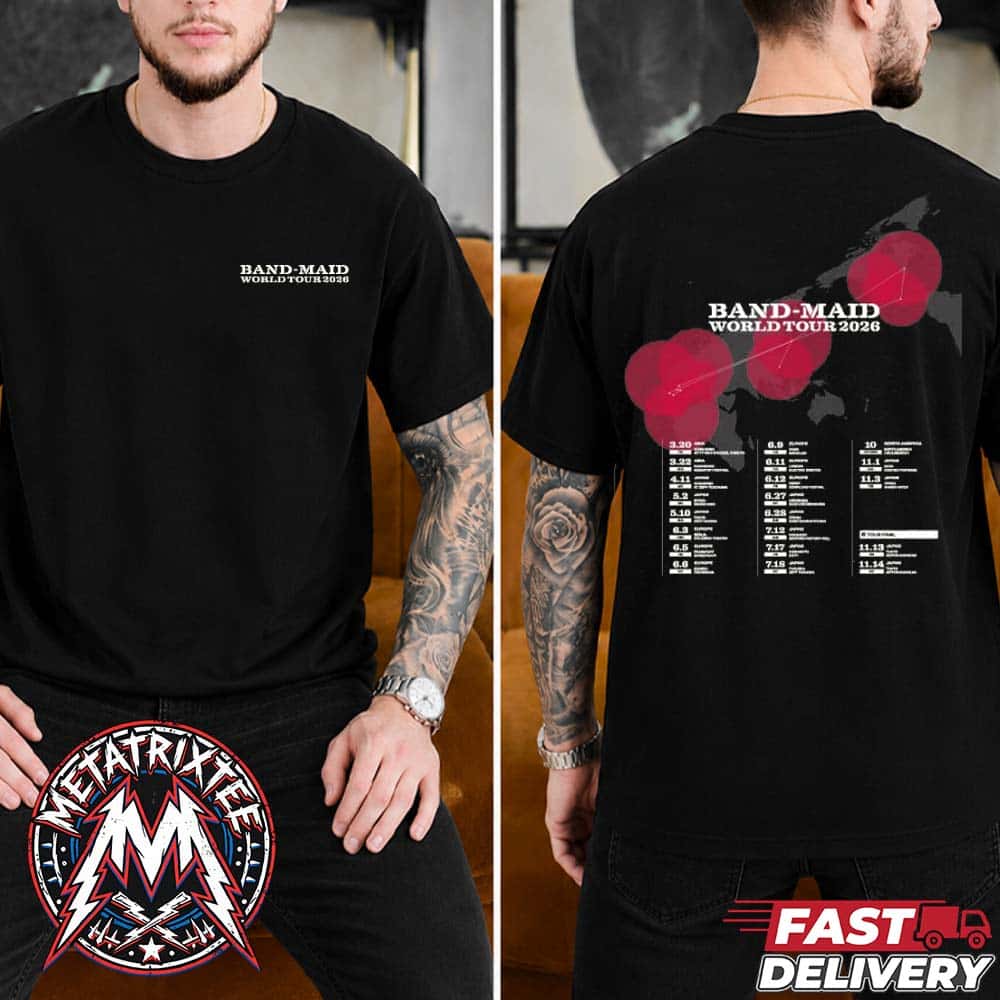Band-Maid TOIR 2026 Ver 1 Merch Tee For World Tour 2026 Classic T-Shirt Band-Maid TOIR 2026 Ver 1 Merch Tee For World Tour 2026 Classic T-Shirt