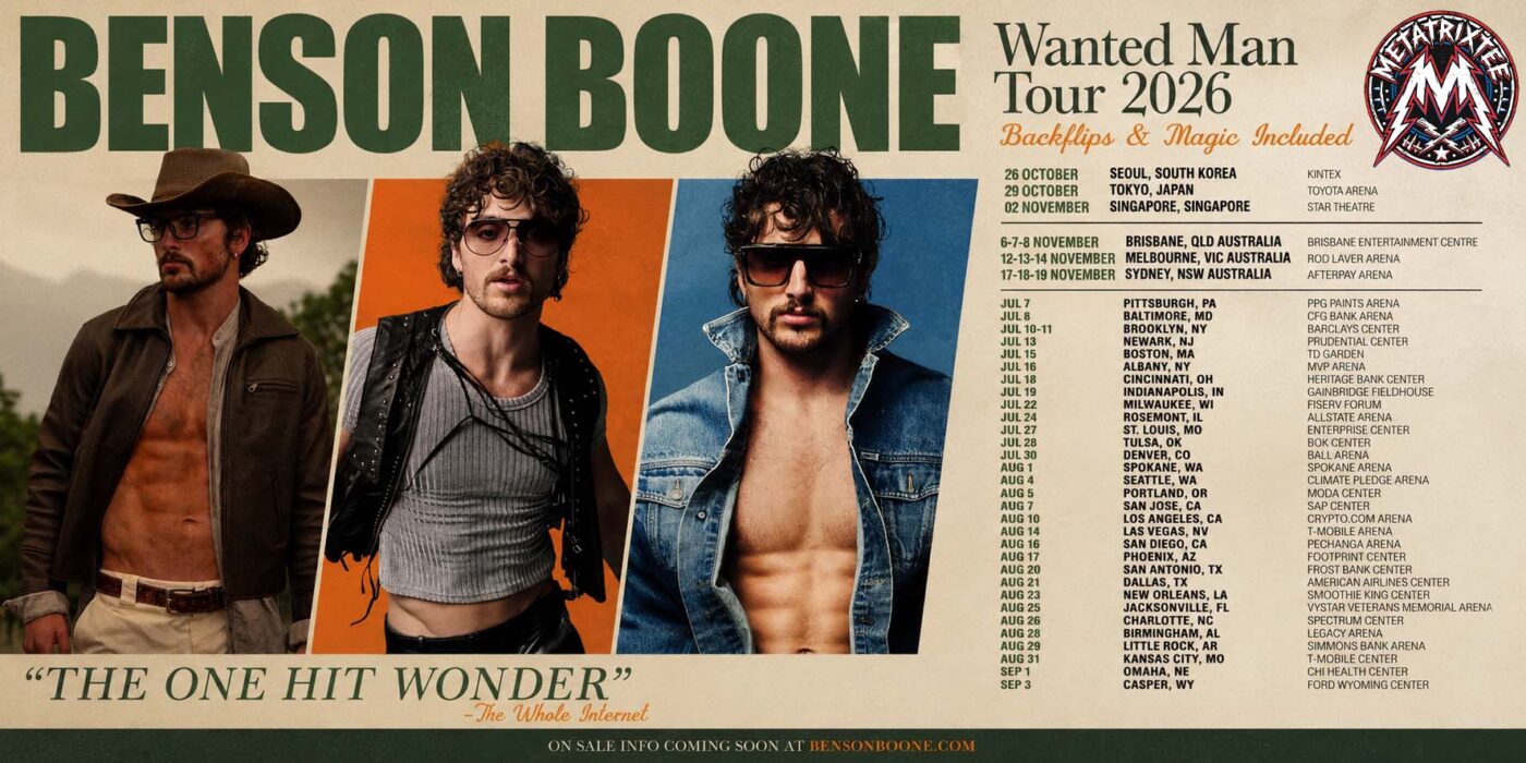 Benson Boone Wanted Man Tour 2026 Schedule, Cities, and Performance Details