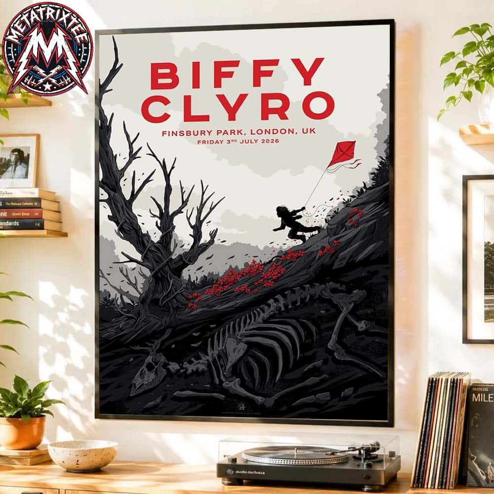 Biffy Clyro Tonight Poster In London England At Finsbury Park On July 4th 2026 Poster Canvas Biffy Clyro Tonight Poster In London England At Finsbury Park On July 4th 2026 Poster Canvas