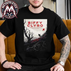 Biffy Clyro Tonight Poster In London England At Finsbury Park On July 4th 2026 Unisex T-Shirt