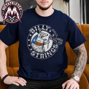Billy Strings Armadillo Tee with Dates Alice Maule Tee For Austin Summer 2026 On July 2 And 4 Navy Short T-Shirt