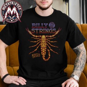Billy Strings Scorpion Tee with Dates Alice Maule For Austin Summer 2026 On July 2 And 4 Black Short T-Shirt