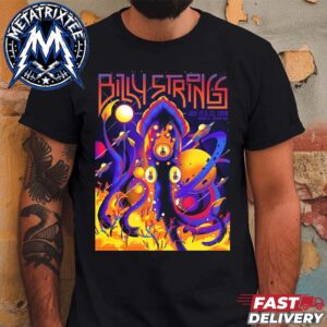 Billy Strings Two-Night Stand Tour Poster By Arno Kiss At The Agganis Arena In Boston MA On July 21 And 22 2026 Vintage T-Shirt