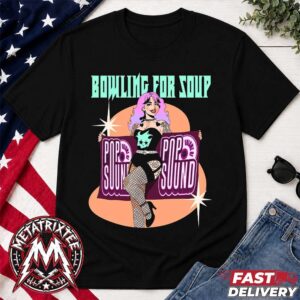 Bowling For Soup x Sabrina Carpenter Pop Sound Celebrate Their Cover Version Please Please Please Short Black T-Shirt