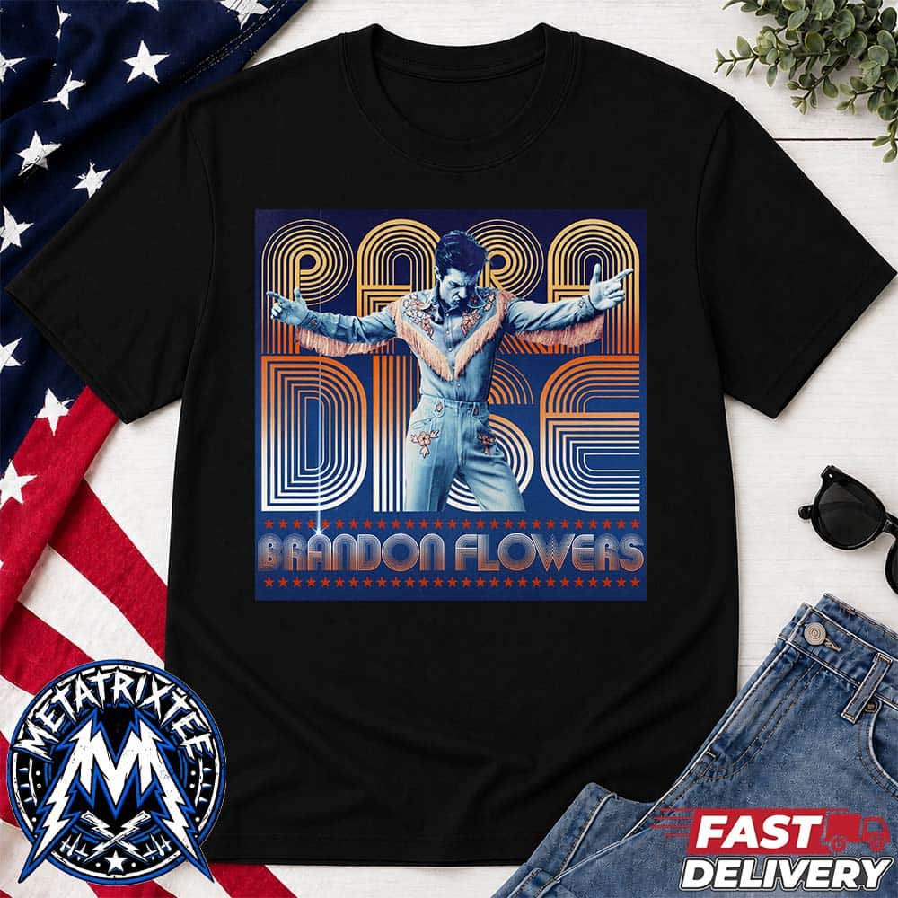 Brandon Flowers Paradise New Song Release On August 21 2026 Another Day In Paradise Black Short t-Shirt Brandon Flowers Paradise New Song Release On August 21 2026 Another Day In Paradise Black Short t-Shirt