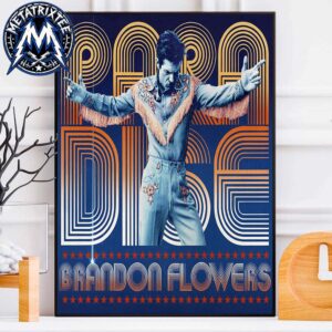 Brandon Flowers Paradise New Song Release On August 21 2026 Another Day In Paradise Professional Poster Canvas