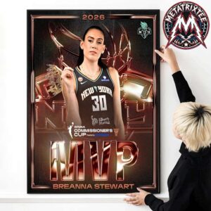Breanna Stewart Made History By Being Named The 2026 WNBA Commissioner’s Cup MVP Poster Canvas