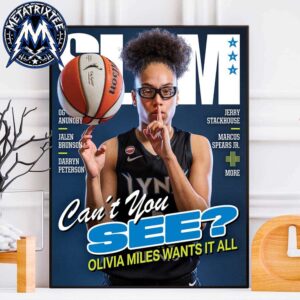 Can’t You See Olivia Miles Magazine SLAM 263 Team Minnesota Lynx WNBA High-Quality Poster Canvas