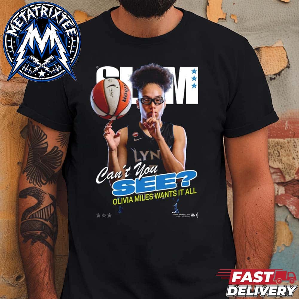 Can’t You See Olivia Miles Tee SLAM 263 Team Minnesota Lynx WNBA Black Unisex T-Shirt Can’t You See Olivia Miles Tee SLAM 263 Team Minnesota Lynx WNBA Black Unisex T-Shirt