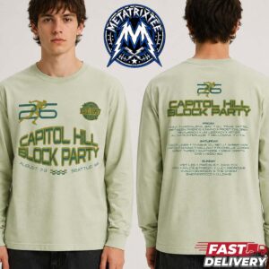 Capitol Hill Block Party 2026 Seattle Washington Lineup Tee For August 7-9 Matcha Long Sleeve T-Shirt