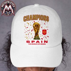 Celebrate Spain’s Football FIFA World Cup 2026 Triumph Official Champions White Hat Cap