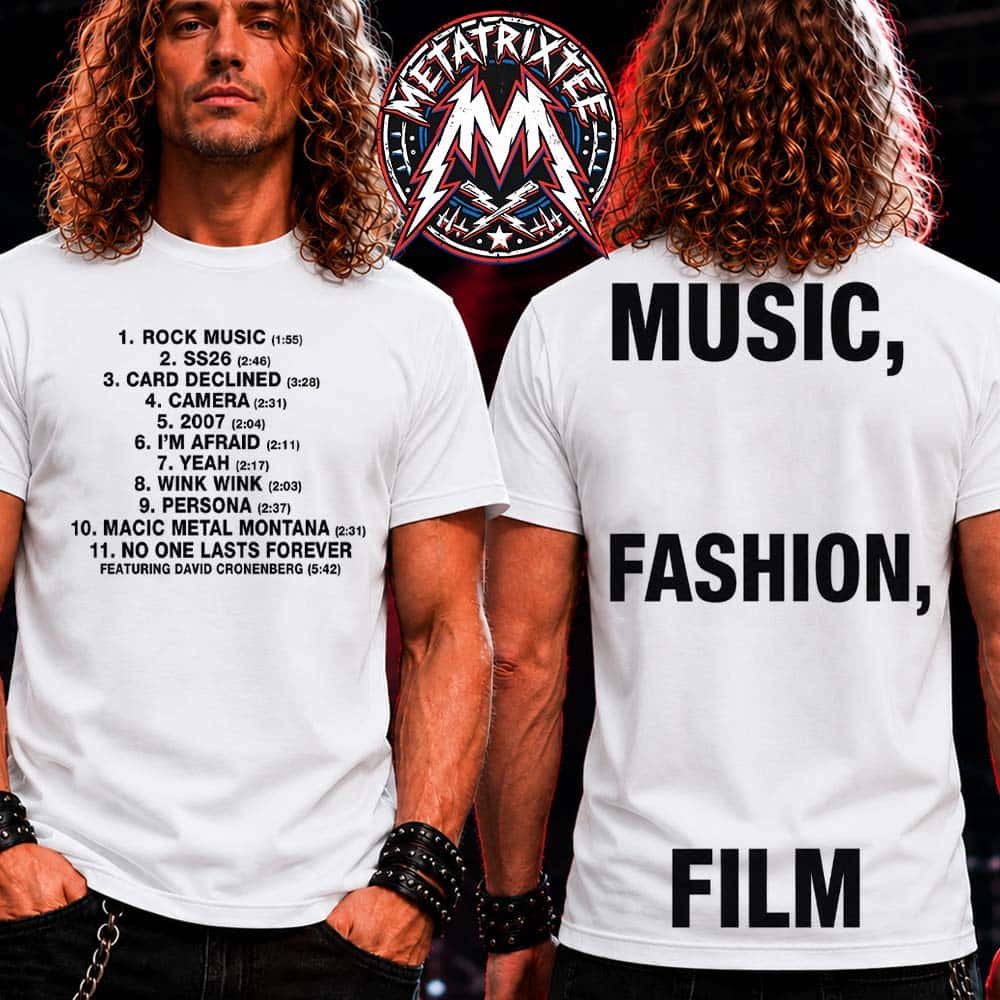 Charli XCX Music Fashion Film Album Out July 24th 2026 Tee Track List Two Sided White T-Shirt Charli XCX Music Fashion Film Album Out July 24th 2026 Tee Track List Two Sided White T-Shirt