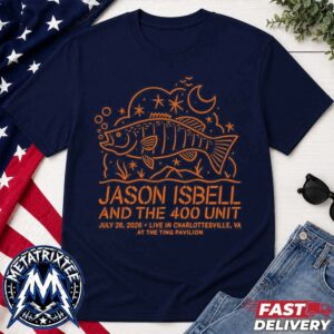 Charlottesville 2026 Jason Isbell And The 400 Unit Merch Tee At The Ting Pavilion In Virginia On July 26 Unisex T-Shirt
