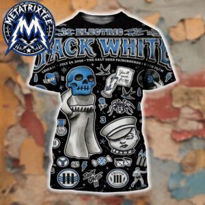 Chicago Night Two Poster Show For Jack White Live Tour 2026 At The Salt Shed Outdoors In IL On July 24 All Over Print Shirt