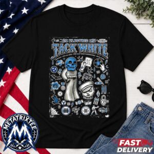 Chicago Night Two Poster Show For Jack White Live Tour 2026 At The Salt Shed Outdoors In IL On July 24 Short T-Shirt