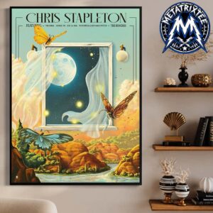 Chris Stapleton Night 1 Main Poster Show At The Gorge Amphitheatre In George Washington On July 24 2026 High-Quality Poster Canvas
