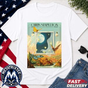 Chris Stapleton Night 1 Main Poster Show At The Gorge Amphitheatre In George Washington On July 24 2026 White Short T-Shirt
