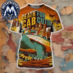 Columbia MD Death Cab For Cutie Poster Tour At The Merriweather Post Pavilion On July 21 2026 All Over Print Shirt