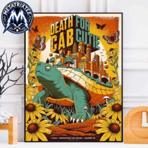 Columbia MD Death Cab For Cutie Poster Tour At The Merriweather Post Pavilion On July 21 2026 Premium Poster Canvas