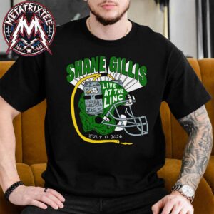 Comedian Shane Gillis Merch Tee Helmet For July 17 2026 At Philadelphia’s Lincoln Financial Field In Philadelphia Black T-Shirt